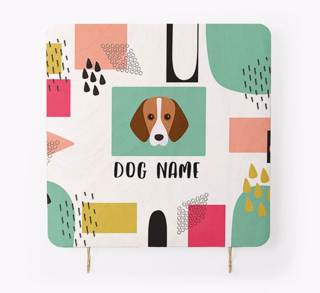 'Abstract Design' - Personalised {breedFullName} Lead & Collar Hanger